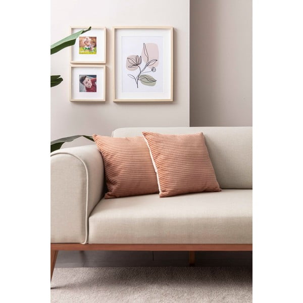 Menčestrové obliečky na vankúše v súprave 2 ks 43x43 cm – Mioli Decor-image-2