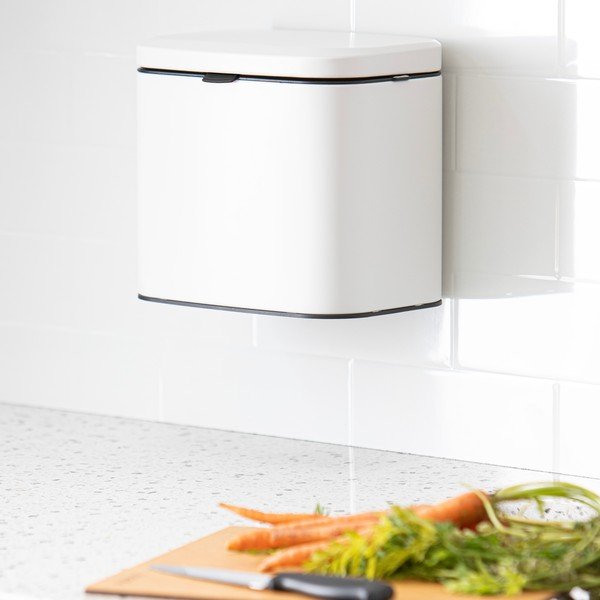 Biela nádoba na kompostovateľný odpad 4 l Essentials – Ladelle-image-1