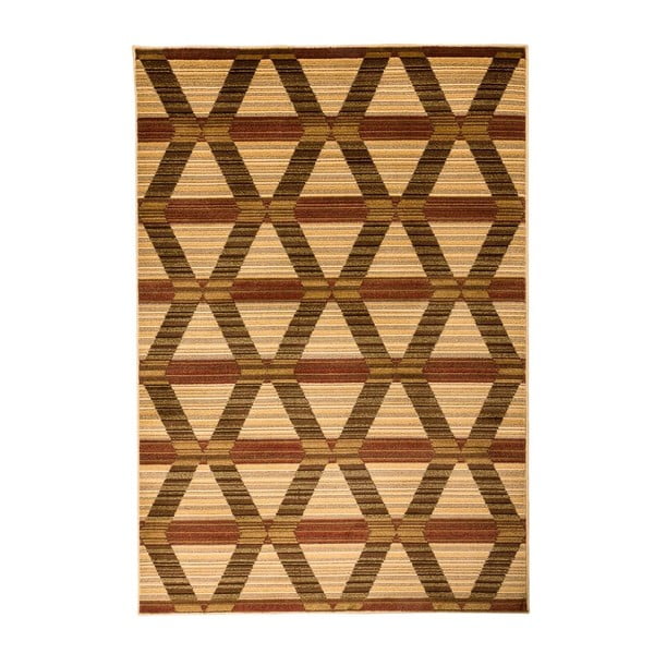Hnedý vysokoodolný koberec Floorita Inspiration Duro, 140 × 195 cm