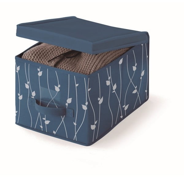 Modrý úložný box Cosatto Leaves, šírka 30 cm