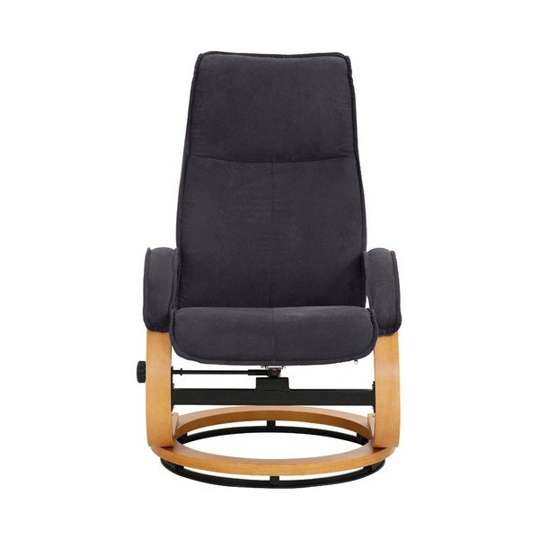 Set sivého polohovacieho kresla a podnožky s poťahom z textílie Støraa Rika-image-3