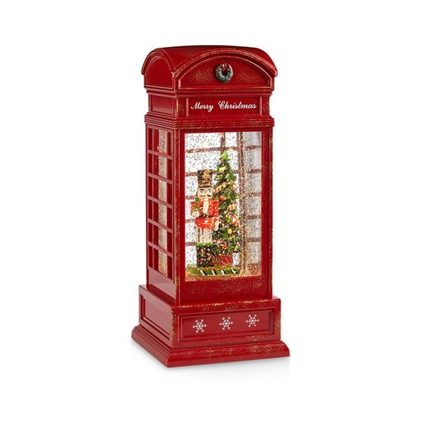 Červená vianočná svetelná dekorácia Markslöjd Mister Telephone