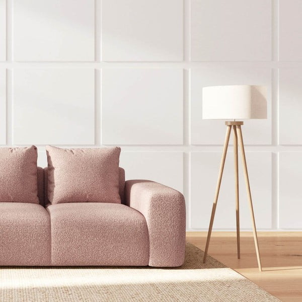 Ružová pohovka z textílie buklé 287 cm Monce – Rodier-image-3