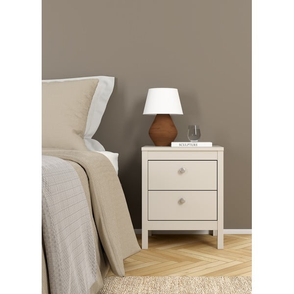 Sivobéžový nočný stolík Madrid – Tvilum-image-3