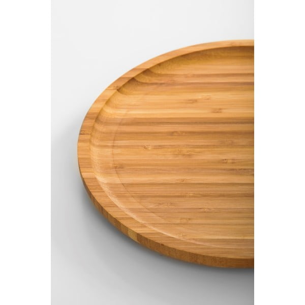Bambusový otočný podnos Bambum Lily, ⌀ 28 cm-image-2