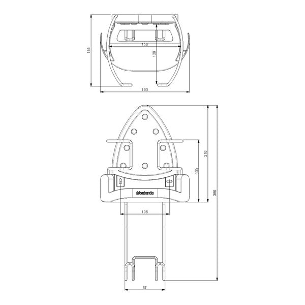 Držiak na žehliacu dosku a žehličku – Brabantia-image-4