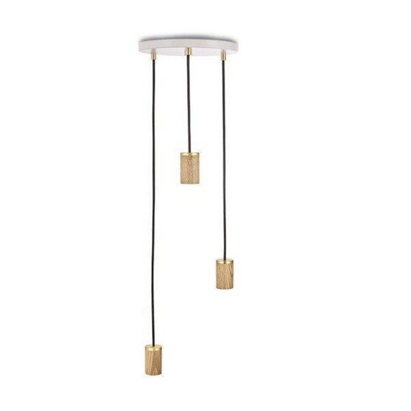 Stmievateľné závesné svietidlo v bielo-prírodnej farbe ø 25 cm – tala