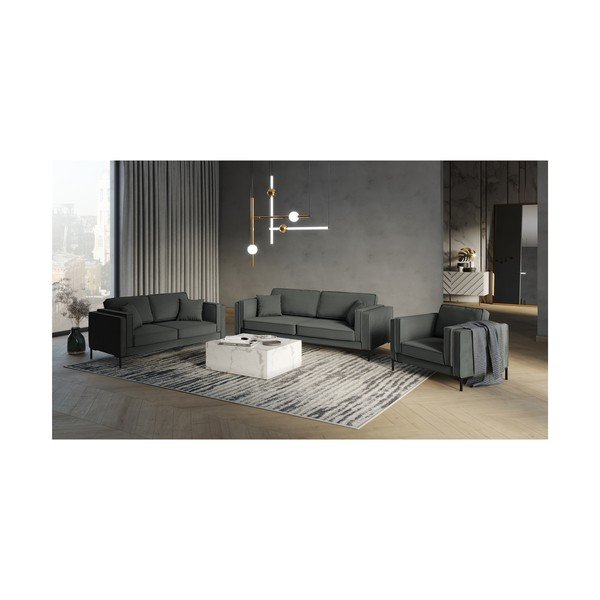 Tmavosivá pohovka Milo Casa Attilio, 230 cm-image-4