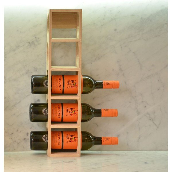 Stojan na fľaše vína z dubového dreva Wireworks Wine-image-1