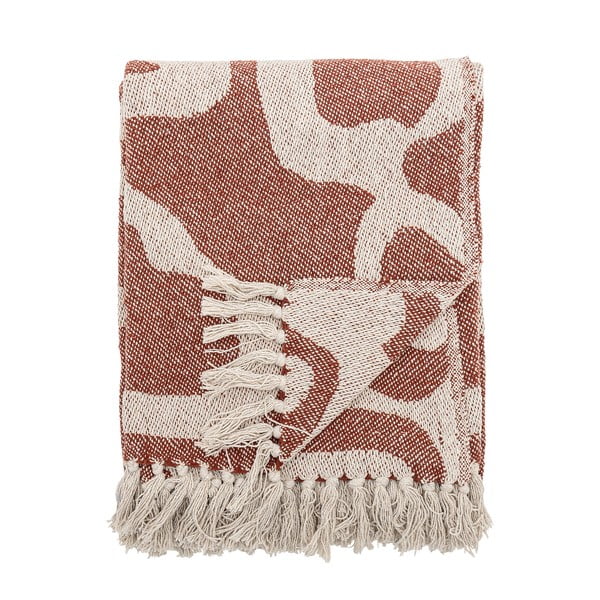 Hnedá deka z recyklovanej bavlny 130x160 cm Salobre – Bloomingville-image-3