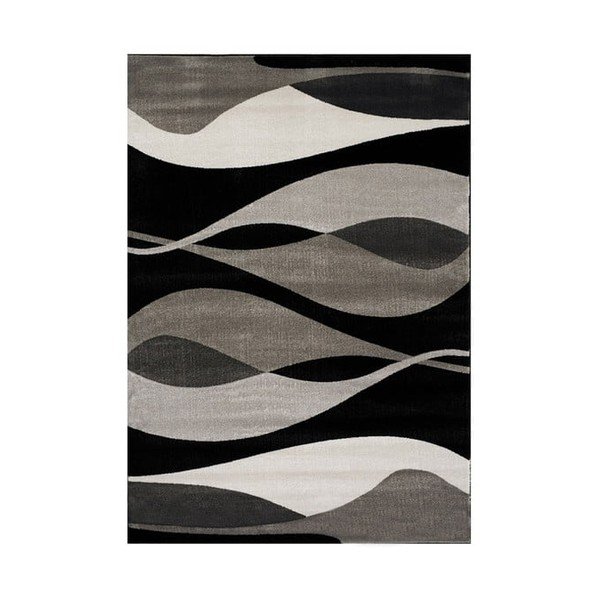 Sivo-čierny koberec Webtappeti Manhattan Hudson, 120 x 170 cm