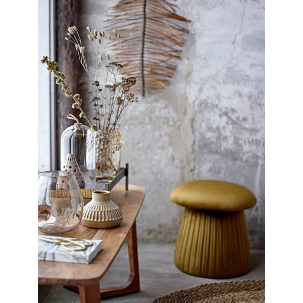 Taburet v horčicovej farbe Roberta - Bloomingville-image-1