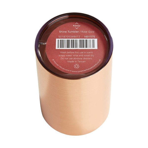 Téglik na zubné kefky vo farbe ružového zlata Premier Housewares Shine-image-1