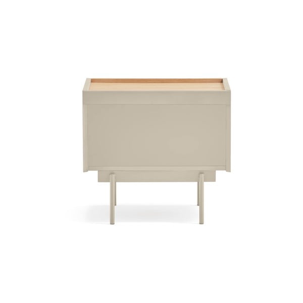 Nočný stolík v dekore duba v béžovo-prírodnej farbe Otto – Teulat-image-3
