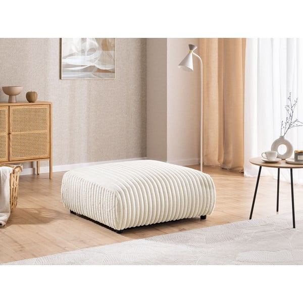 Krémová menčestrová podnožka Justin – Ropez-image-1