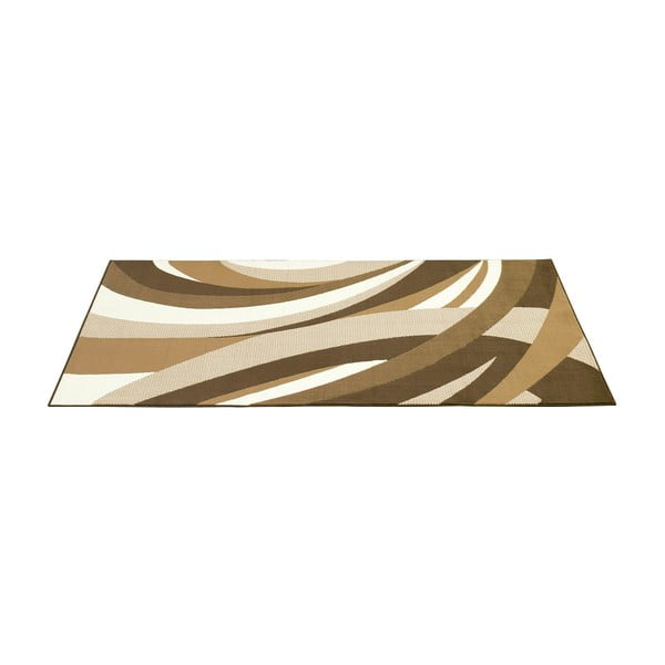 Hnedý koberec Hamla Curves, 200x290 cm
