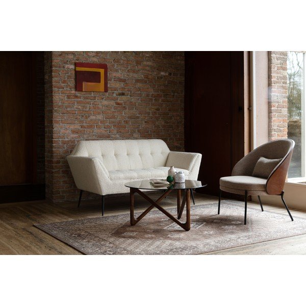 Krémová pohovka z textílie buklé 150 cm Kate – Dutchbone-image-3