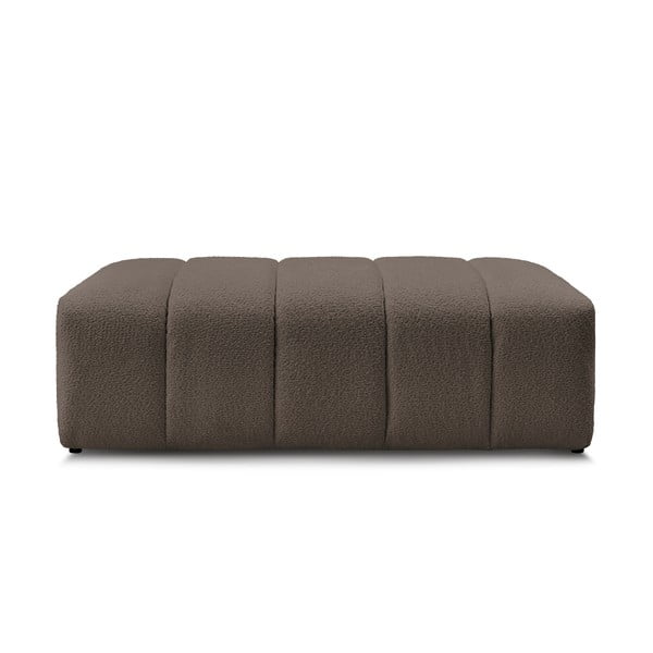 Hnedá podnožka z textílie buklé Annecy – Bobochic Paris