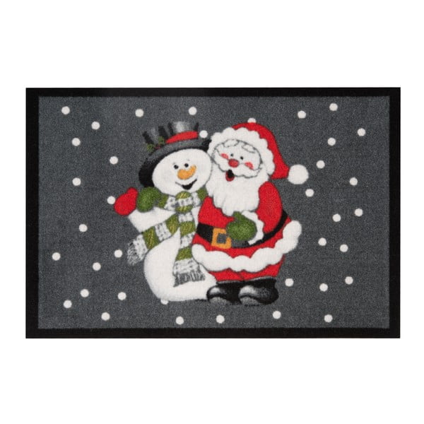 Rohožka Hanse Home Santa a snehuliak, 40 x 60 cm