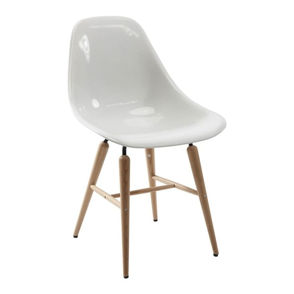 Sada 4 bielych jedálenských stoličiek Kare Design Forum Wood