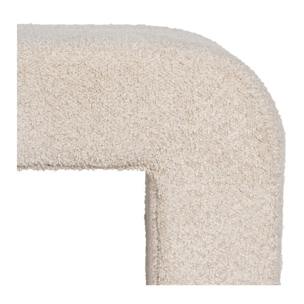 Béžový taburet z textílie buklé Suave – Ixia-image-2