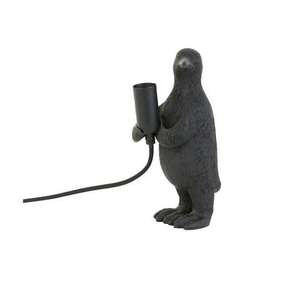 Matne čierna stolová lampa (výška 24 cm) Penguin – Light & Living