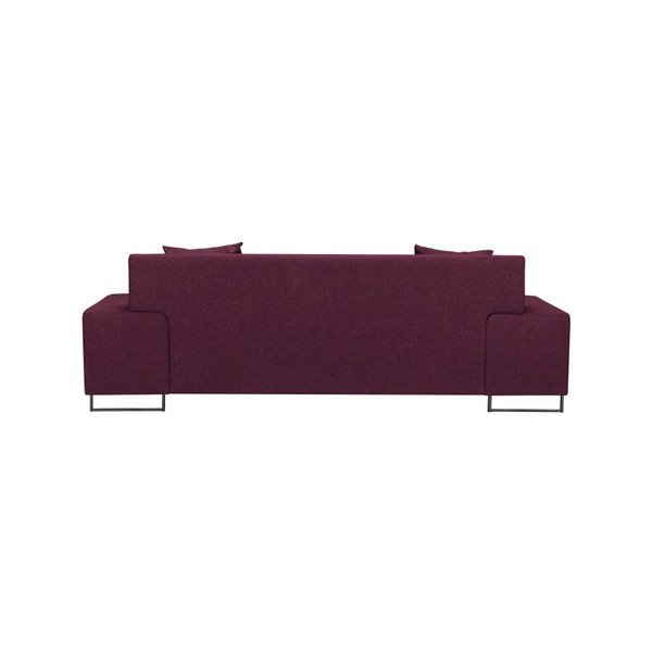 Fialová pohovka s nohami v čiernej farbe Cosmopolitan Design Orlando, 220 cm-image-4