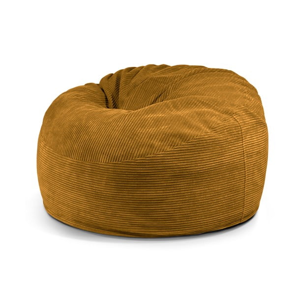 Menčestrový sedací vak v horčicovej farbe Om 110 – SLOWDOWN