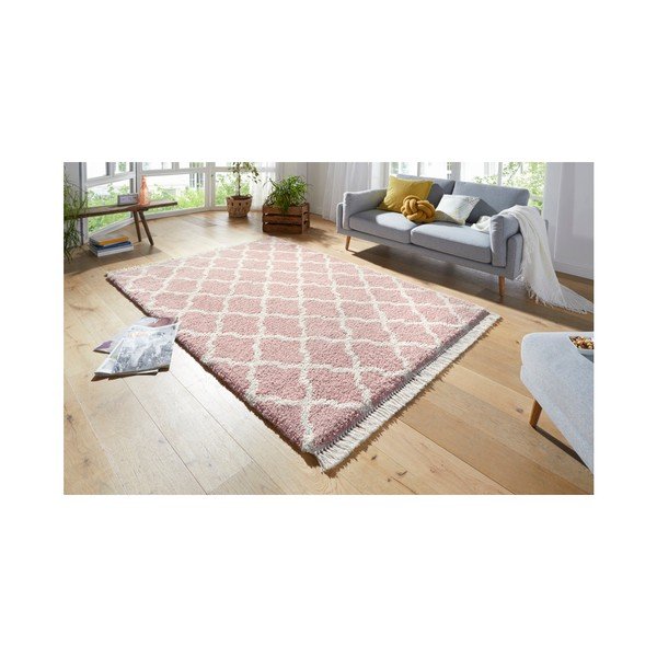 Ružový koberec Mint Rugs Marino, 80 x 150 cm-image-1