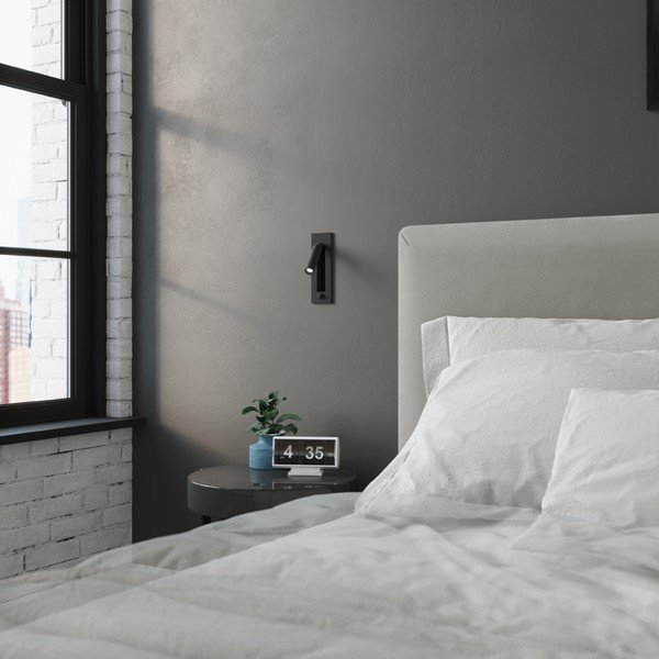 Čierne kovové nástenné svietidlo Chimery – Sollux-image-2