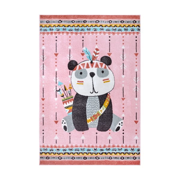 Ružový detský koberec 160x235 cm Panda – Hanse Home