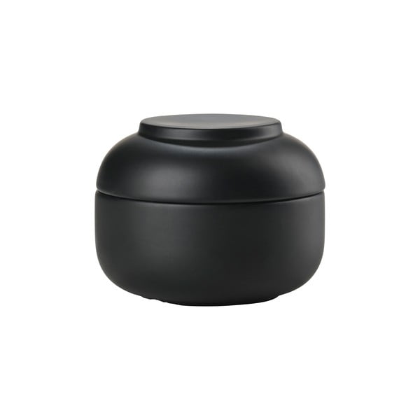 Čierny kameninový kúpeľňový organizér na vatové tampóny Sensu – Zone