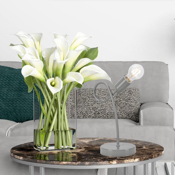 Sivá stolová lampa - LAMKUR-image-3