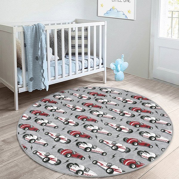 Sivý detský koberec ø 120 cm Comfort – Mila Home-image-4