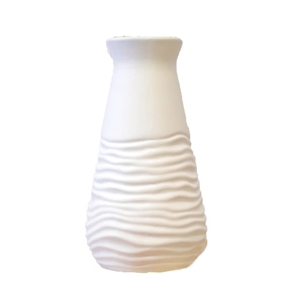 Biela keramická váza Rulina Crease