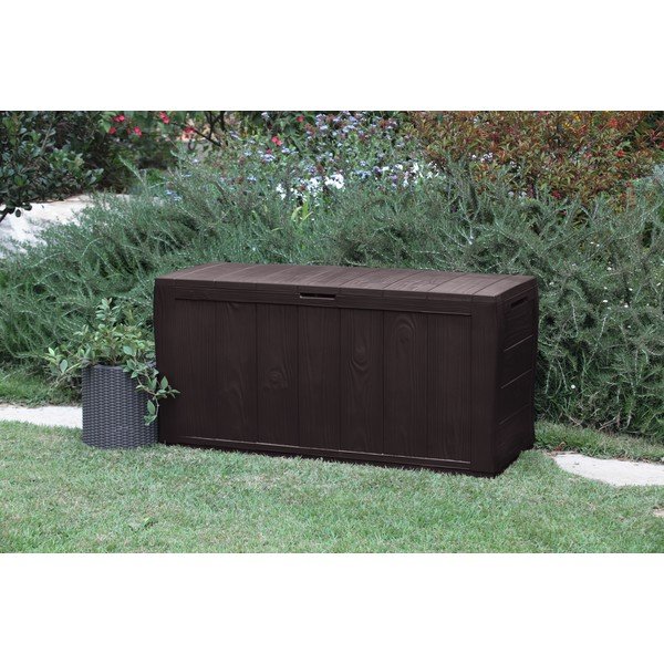 Tmavohnedý plastový záhradný úložný box Sherwood – Keter-image-3