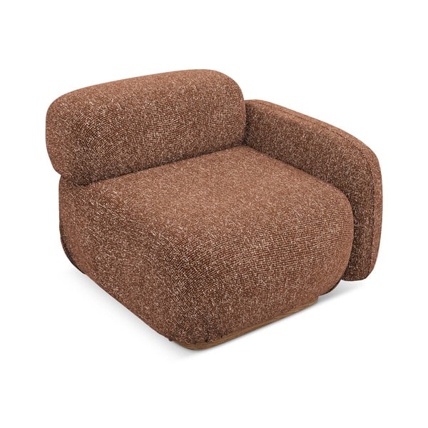 Oranžový/hnedý modul pohovky (pravý roh) Ailani – Makamii-image-3