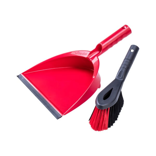 Červená metlička a lopatka Vileda-image-2