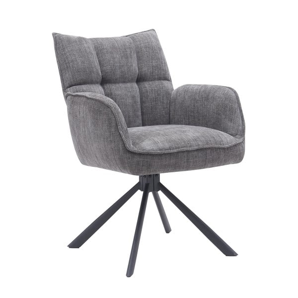 Sivé čalúnené jedálenské kreslá v súprave 2 ks Marilla – Unique Furniture-image-3