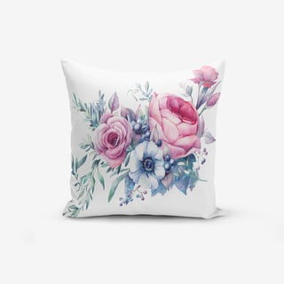 Obliečka na vankúš s prímesou bavlny Minimalist Cushion Covers Liandnse Special Design Flower, 45 × 45 cm