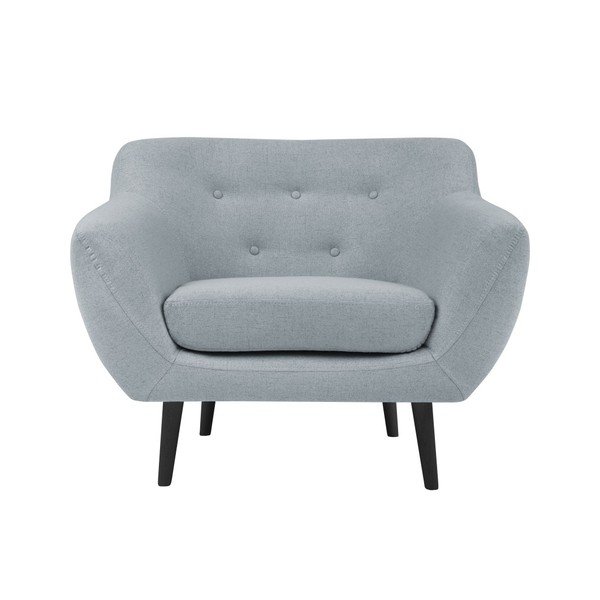 Kreslo vo svetlomodrej farbe Mazzini Sofas Piemont