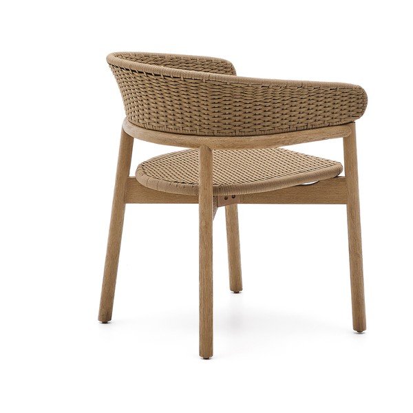 Drevená záhradná stolička v prírodnej farbe Arinella – Kave Home-image-4