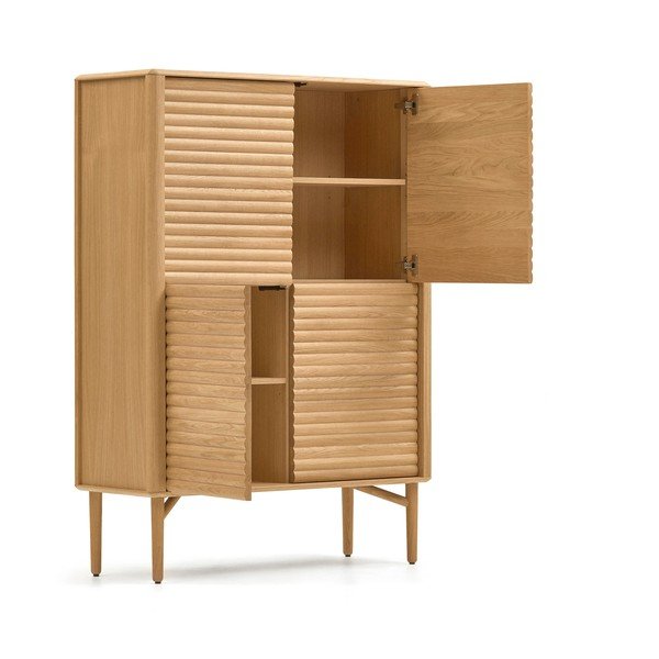 Skrinka v dekore duba v prírodnej farbe 104,5x144x40 cm Lenon – Kave Home-image-4