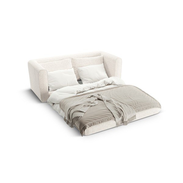 Biela rozkladacia pohovka 158 cm Lido – Micadoni -image-3
