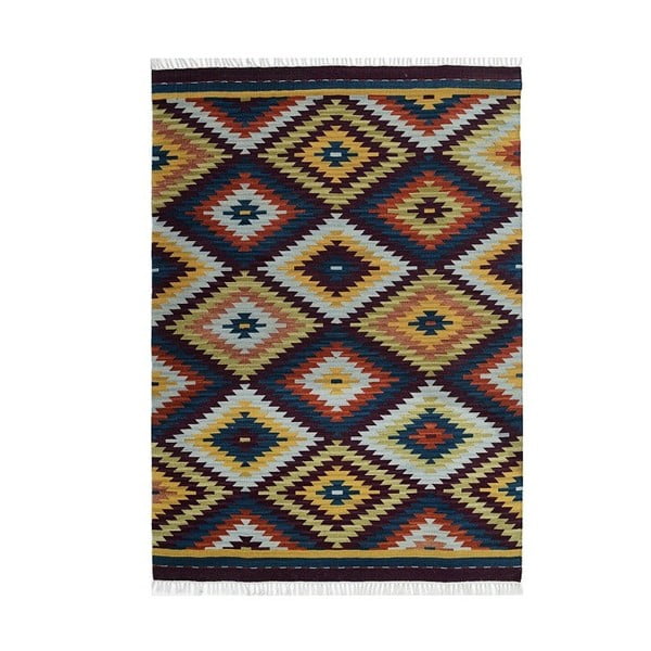 Ručne tkaný koberec Kilim Parisa, 185x125cm