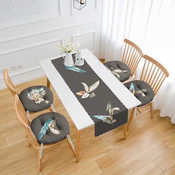 Set 4 ks sedákov a behúňa na stôl – Mila Home-image-1