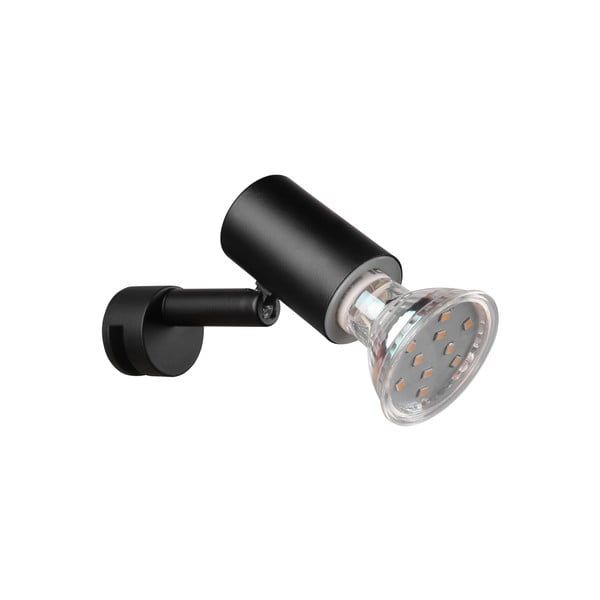 Matne čierne nástenné svietidlo (dĺžka 10 cm) Lorenzo - Trio-image-3