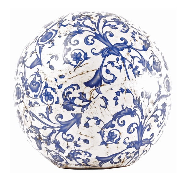 Modro-biela keramická dekorácia Ego Dekor, ⌀ 18 cm