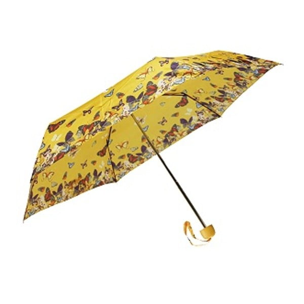 Žltý skladací dáždnik Papjaune, ⌀ 96 cm