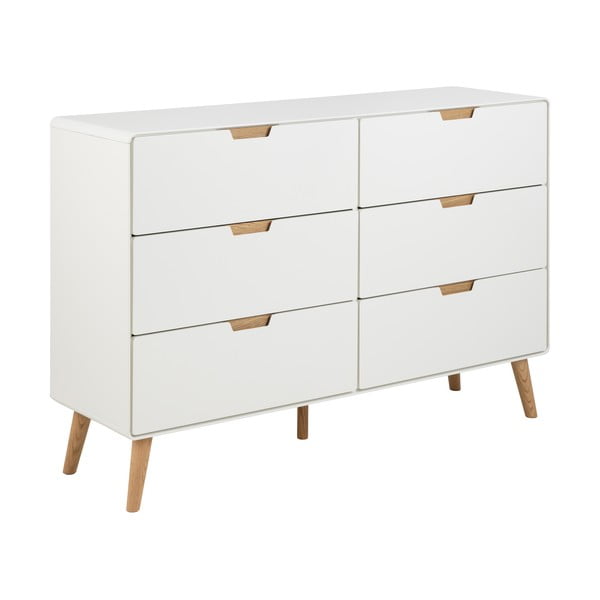 Biela komoda 135x90x40 cm Lowell – Actona-image-2